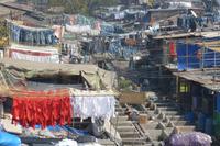 Dhobi Ghats - Wäscherei im Freien in Mumbai Indien