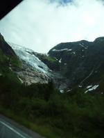 Gletschershoot aus dem Bus