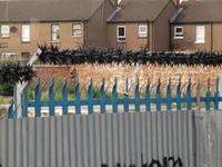 Stacheldraht in Belfast