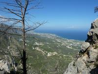 Blick von der Burg St. Hilarion