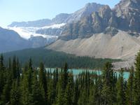 Viewpoint am Crowfoot Gletscher
