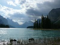 Spirit Island im Maligne Lake