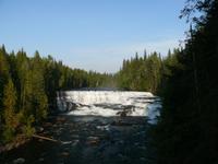 abendliche Stimmung am Dawson Wasserfall