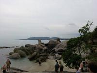 bei Felsformation von Großvater und Großmutter