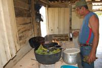 unser Koch in den Bergen der Sierra del Escambray