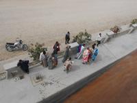 Händler an der Schleuse