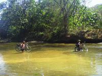 Flussquerung bei Ebbe