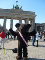 Berliner Bär vor dem Brandenburger Tor