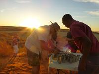 Sundownerfahrt in der Namib Wüste