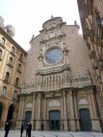 Montserrat - Hauptfassade der Basilika