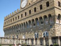 Der Palazzo della Signoria von der Terrasse aus gesehen