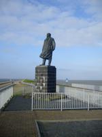 Stopp am Denkmal Lely - Abschlussdeich