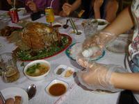 189 Elefantenohrfisch mit Frühlingsrollen