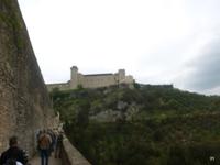 Weg über das Viadukt in Spoleto