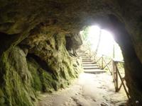 auf dem Weg zum Balkon der Verliebten der Marmore-Wasserfälle