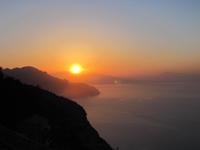 Sonnenaufgang am Golf von Salerno