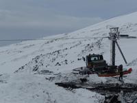 Räumfahrzeug auf dem Ätna