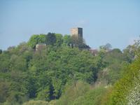 Blick zur Burg Blankenstein auf den Stiepler Bergen