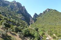 Blick von der via verde de la sierra