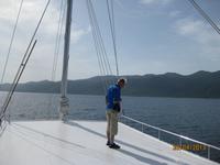 IMG_3162 Herr Schwenke inspiziert unser Sonnendeck