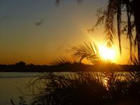 Sonnenuntergang am Chobe