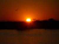 Sonnenuntergang am Chobe