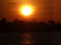 Sonnenuntergang auf dem Zambesi