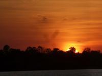 Sonnenuntergang auf dem Zambesi