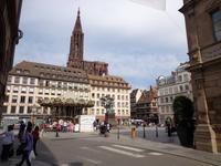 Straßburg, Blick über den Gutenbergplatz zum Münster