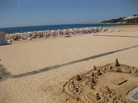 Der Sandstrand von Albufeira