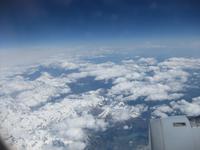 Flug nach Frankfurt - Über den Pyrenäen