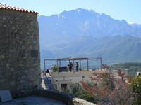 Café mit Aussicht in San Antonino kurz vor Eröffnung der Saison