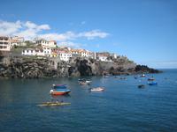 Camara de Lobos mit Fischerbooten