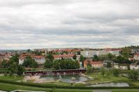 Blick vom Bergfried Grossenhain zum Naturbad