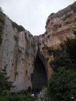 das Ohr des Dionysius in Syrakus in der Archäologischen Zone 