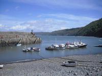 Hafen von Clovelly in Devon