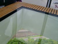 zur Buga 2011 kaum zu bekommen - der gläserne Blick auf den Rhein von der Kabine Nr.17