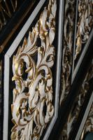 Holzschnitzereien an der Kanzel