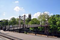 Eiserne Hängebrücke über den Avon