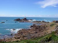 Corbiére Leuchtturm bei Ebbe