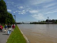 Frankfurt am Main- der Main mit Hochwasser