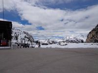 Blick vom Falzaregopass zur vergletscherten Marmolada