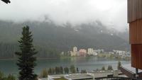Blick auf den St.Moritzer See und St.Moritz Bad