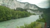 die Rheinschlucht vom Glacier Express aus