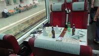 Essen im 1.Klasse Panoramawagen Glacier Express 