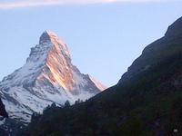 das Matterhorn im Abendlicht