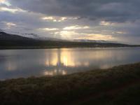 Abendstimmung beim Reitausflug