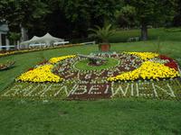 Blumenuhr im Kurpark