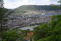 Ausblick vom Floyen auf Bergen