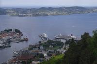 Ausblick vom Floyen auf Bergen